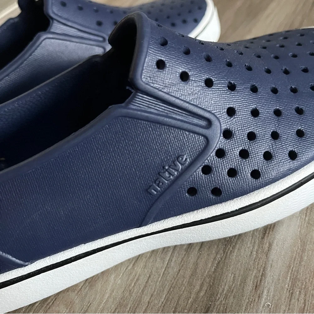 Kids Navy Slip-On Water Shoes